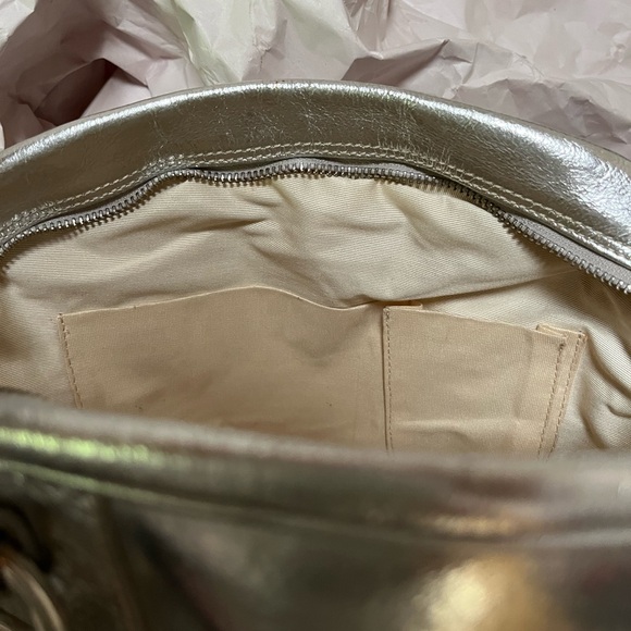 Guia for Theory Silver Leather Handbag - Picture 10 of 10